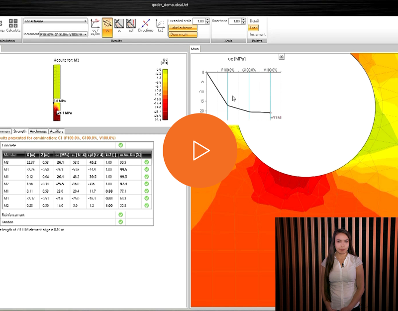 Auto calculation of *self-weight* & detailed *analysis results*